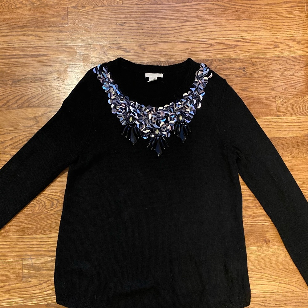 Detailed Long Sleeve Sweater